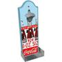 Imagem de Abridor de Garrafas com Suporte para Parede em Madeira Coca-Cola