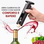 Imagem de Abridor Saca Rolhas Gourmet Para Vinhos Garrafa Manual Suporte Corta Lacre