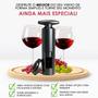 Imagem de Abridor Saca Rolhas Gourmet Para Vinhos Garrafa Manual Suporte Corta Lacre