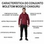 Imagem de Abrigo Moletom Canguru Infantil Blusa + Calça Com Capuz Top