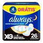 Imagem de Absorvente Always 26 Unidades XG Com Abas Suave Noturno