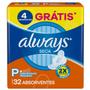 Imagem de Absorvente Always Com Abas Super Proteção Cobertura Seca 32 Unidades