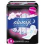 Imagem de Absorvente always noites tranquilas suave com abas 8 unidades
