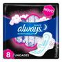 Imagem de Absorvente always noites tranquilas suave com abas 8 unidades
