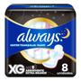Imagem de Absorvente Always Noturno Suave Extra Grande com Abas 8 Unidades