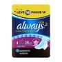 Imagem de Absorvente com Abas Always Noturno Cobertura Seca Leve 16 Unidades Pague 14 Unidades