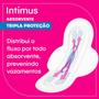 Imagem de Absorvente Com Tripla Proteção Fluxo Médio Cobertura Seca Com Abas 8 Unidades Intimus