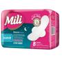 Imagem de Absorvente  Fluxo Intenso Suave com ABAS Noturno MILI 1 Pacote com 8 Unidades
