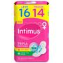 Imagem de Absorvente Intimus Tripla Proteção Cobertura Seca Com Abas Com 16 Unidades