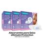 Imagem de Absorvente para  Seios Ultimate Protection Lansinoh - Leve 3 Pague 2 gel de polímeros que absorvem 20x mais e revestimento ultra-seco.