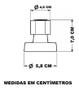 Imagem de Acabamento C-40 Preto Metal Para Registros Pressão/Gaveta Estria Deca 1/2-3/4