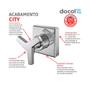 Imagem de Acabamento Docol City para Base Docol 1/2, 3/4 e 1