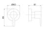 Imagem de Acabamento P/ Registro DocolBase 1/2", 3/4" e 1" Gali 800006