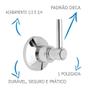 Imagem de Acabamento Para Registro 1/2, 3/4, 1 Pol. Modelo Padrão Deca C-72