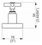 Imagem de Acabamento Para Registro (Base Docol) DN32-40 Slim Cross