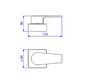 Imagem de Acabamento Para Registro de Gaveta 1/2 e 3/4 Level Cromado