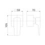 Imagem de Acabamento Para Registro Docol Lift 811906 Para Base Deca 1/2", 3/4" E 1" Cromado