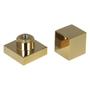 Imagem de Acabamento Quadrado Registro 100% Metal Dourado Completo