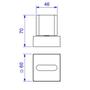 Imagem de Acabamento Registro de Gaveta Polo 1/2'', 3/4'' e 1'' 4900.C33.PQ Cromado Deca - COM RISCOS