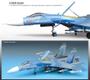 Academy Sukhoi SU-27 Flanker B 1/48 - Kit de Montagem Detalhado Imagem de Academy Sukhoi SU-27 Flanker B 1/48 - Kit de Montagem Detalhado