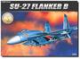 Academy Sukhoi SU-27 Flanker B 1/48 - Kit de Montagem Detalhado Imagem de Academy Sukhoi SU-27 Flanker B 1/48 - Kit de Montagem Detalhado