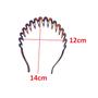 Imagem de Acessório Arco Tiara Plástico 14cm Para Cabelo Marrom -1 un