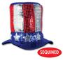 Imagem de Acessório de festa Beistle Glitz 'N Gleam Uncle Sam Top Hat