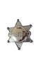 Imagem de Acessório Fantasia Distintivo Xerife Luxo na cor prata