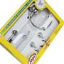 Imagem de Acessorio Wc Japi Samba Fit Cromado Kit Com 5 Pecas Jkscf