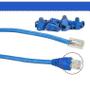 Imagem de Acessórios de computador conjuntos de botas de cabo de rede tampa tampa para rj45 azul 100pcs em uma embalagem, o preço é de 100