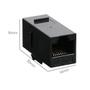 Imagem de Acoplador Ethernet CAT6 RJ45 Triplett - Extensor Preto