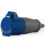 Imagem de Acoplamento Móvel Soprano 2P+T IP44 6H 16A 220/240Vca Azul