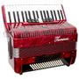 Imagem de Acordeon 80 Baixos 37 Teclas Ta 8009 Vermelho Thommasi F097