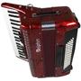 Imagem de Acordeon Dolphin 80 Baixos Vermelho Com Bag E Alças 6811
