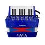 Imagem de Acordeon Infantil 17 Teclas 8 Baixos Azul Custom Kids CKAC 17 - BL