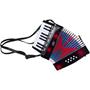 Imagem de Acordeon infantil 17 teclas 8 baixos custom kids  ckac 17 - bk