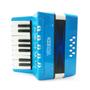 Imagem de Acordeon infantil 8 baixos turbo 104.lb 17 teclas azul claro