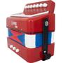 Imagem de Acordeon Infantil Mini Sanfona Spring Kids SPK-73VM Vermelho