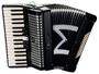 Acordeon Michael ACM6005 SPB Acústico 60 Baixos Preto Sólido Imagem de Acordeon Michael ACM6005 SPB Acústico 60 Baixos Preto Sólido