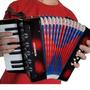 Imagem de Acordeon Sanfona Infantil Concert CA8 Bk 8 Baixos 17 teclas