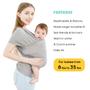 Imagem de Acrabros Baby Wrap Carrier,Hands Free Baby Carrier Sling,Lightweight,Breathable,Softness, Perfect for Newborn Infants and Babies Shower Gift,Grey