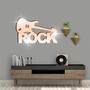 Imagem de Acrílico Decorativo Espelhado Guitarra E Rock Bronze