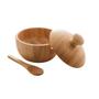 Imagem de Acucareiro c/ colher bambu 8x7,5cm class home