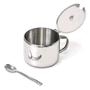 Imagem de Açucareiro Com Colher Aço Inox 420ml