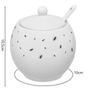 Imagem de Açucareiro com Colher em Porcelana Formiguinha Branco 350ml