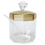 Imagem de Açucareiro de acrílico com colher para servir Diamante 300 ml