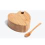 Imagem de Açucareiro em Bambu em Formato de Coração com Colher - Welf