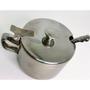 Imagem de Açucareiro inox com colher 220ml  com tampa articulada 6,4x7,5cm