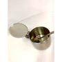 Imagem de Açucareiro inox com colher 220ml  com tampa articulada 6,4x7,5cm