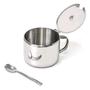 Imagem de Açucareiro Inox De Abrir E Fechar Com Alça E Colher CK4081
